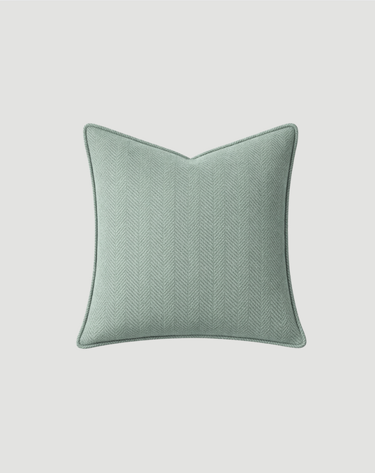 Carlisle Herringbone Cushion Cover - Sage Green
