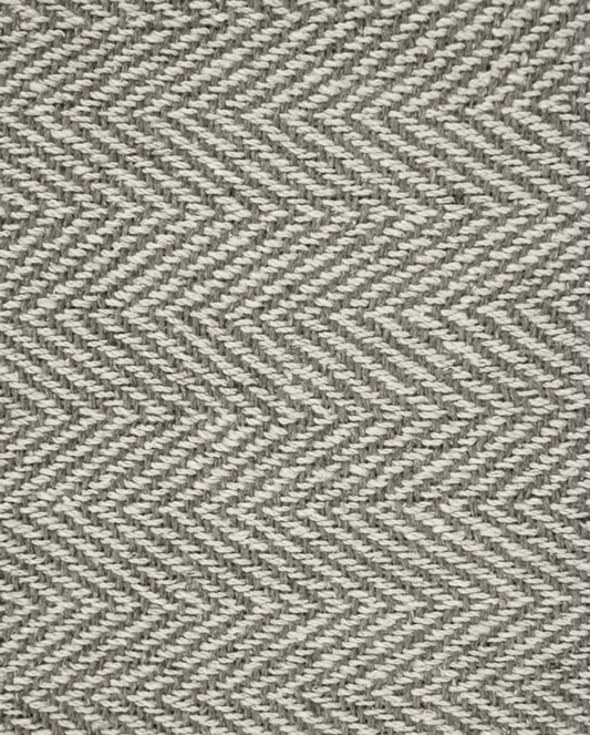 Carlisle Herringbone Cotton Throw - Beige