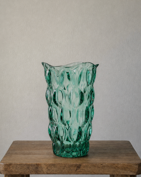 Aurielle Tall Glass Vase - Translucent Green