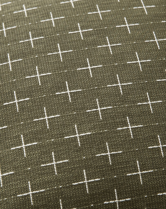 Sussex Crosses Cushion - Green