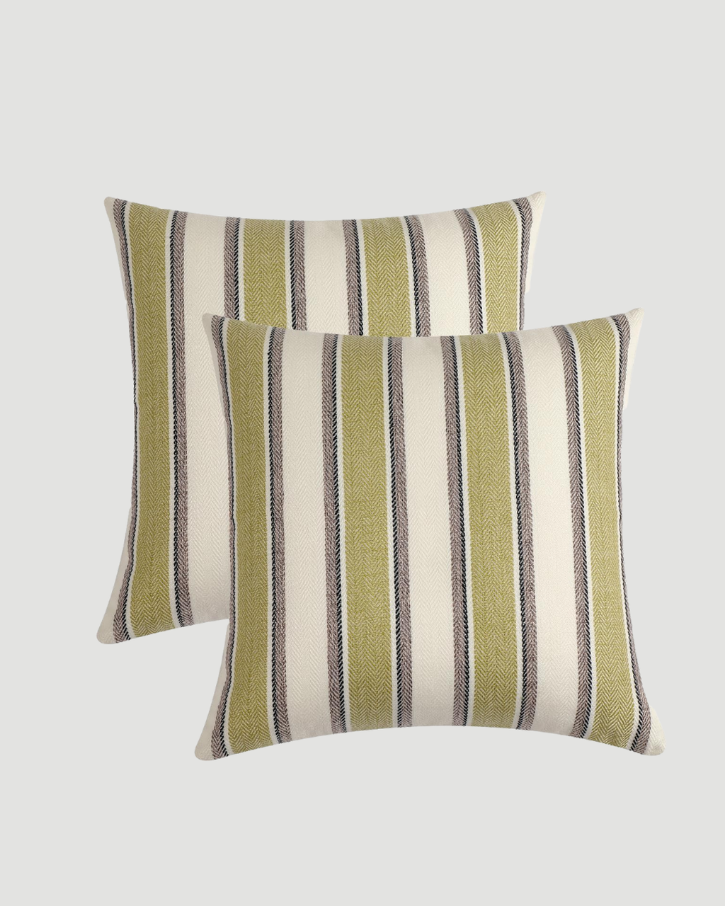 Surrey Striped Cushion - Green