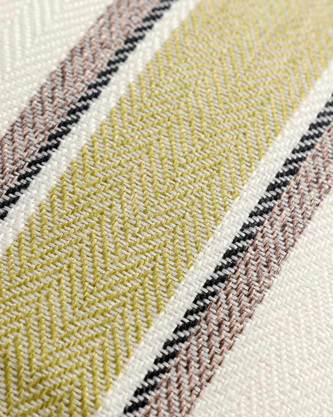 Surrey Striped Cushion - Green