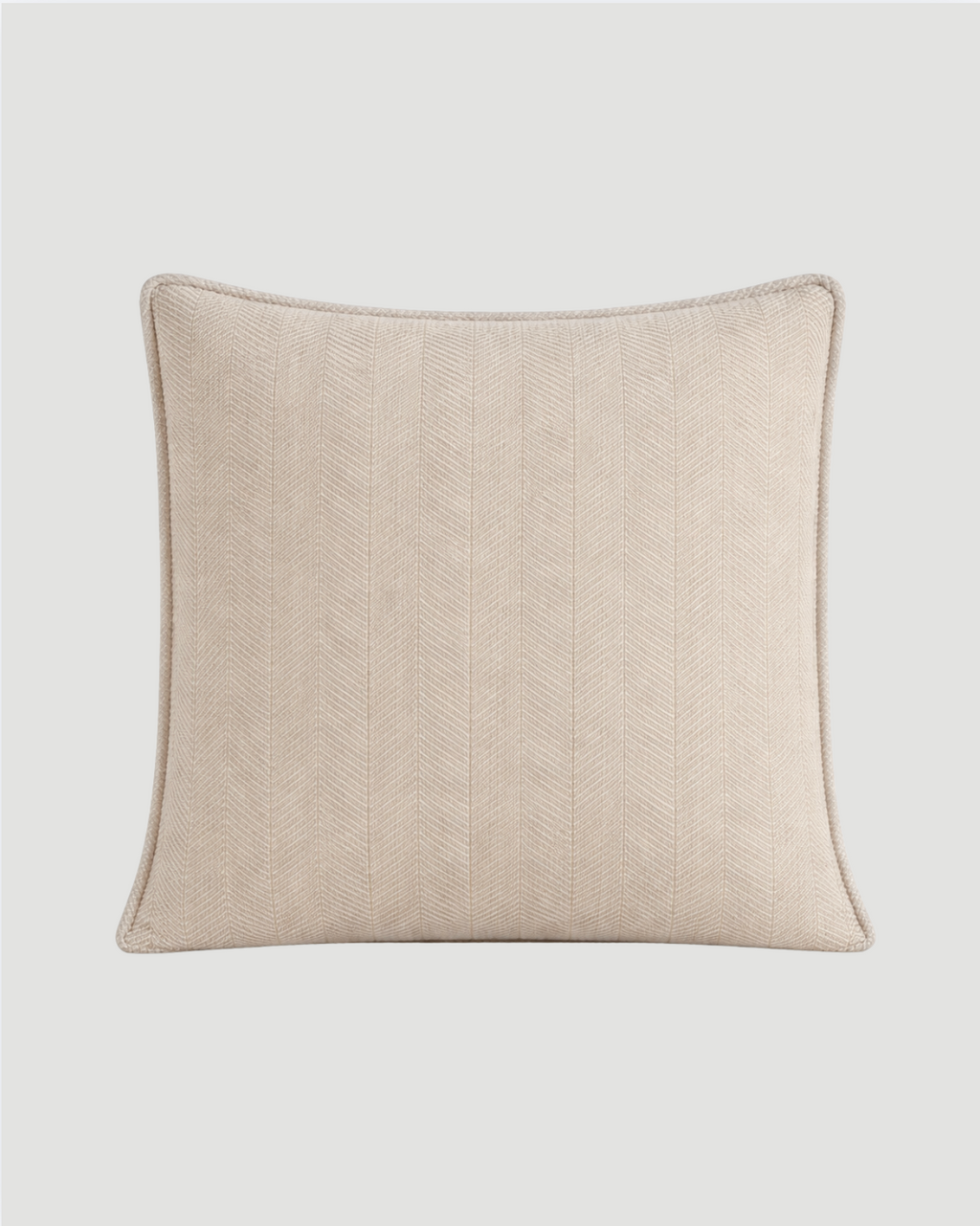 Carlisle Herringbone Cushion Cover - Beige