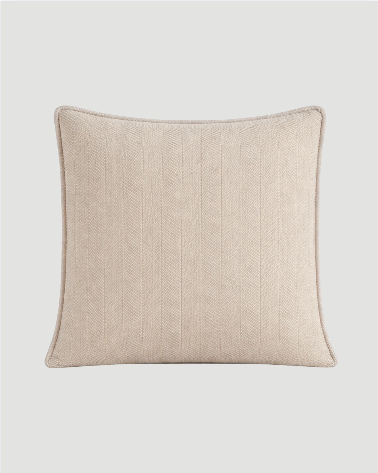 Carlisle Herringbone Cushion Cover - Beige