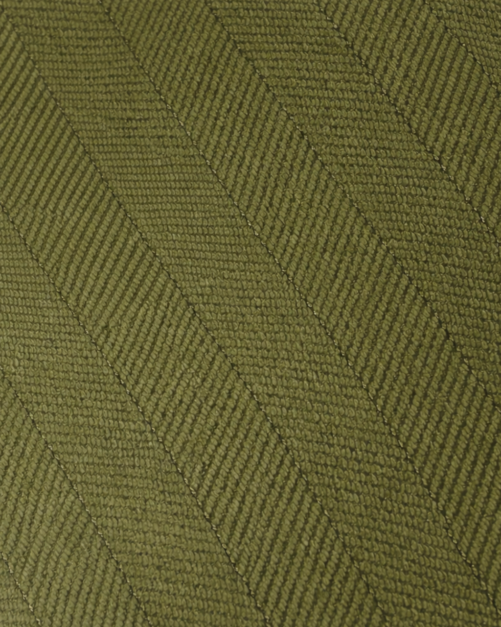 Carlisle Herringbone Cushion Cover - Olive Green