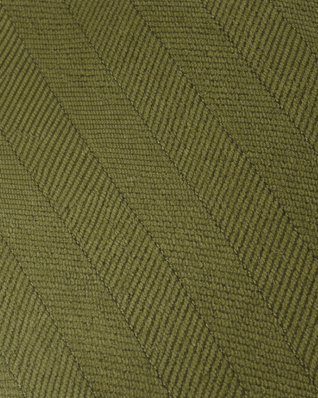 Carlisle Herringbone Cushion Cover - Olive Green