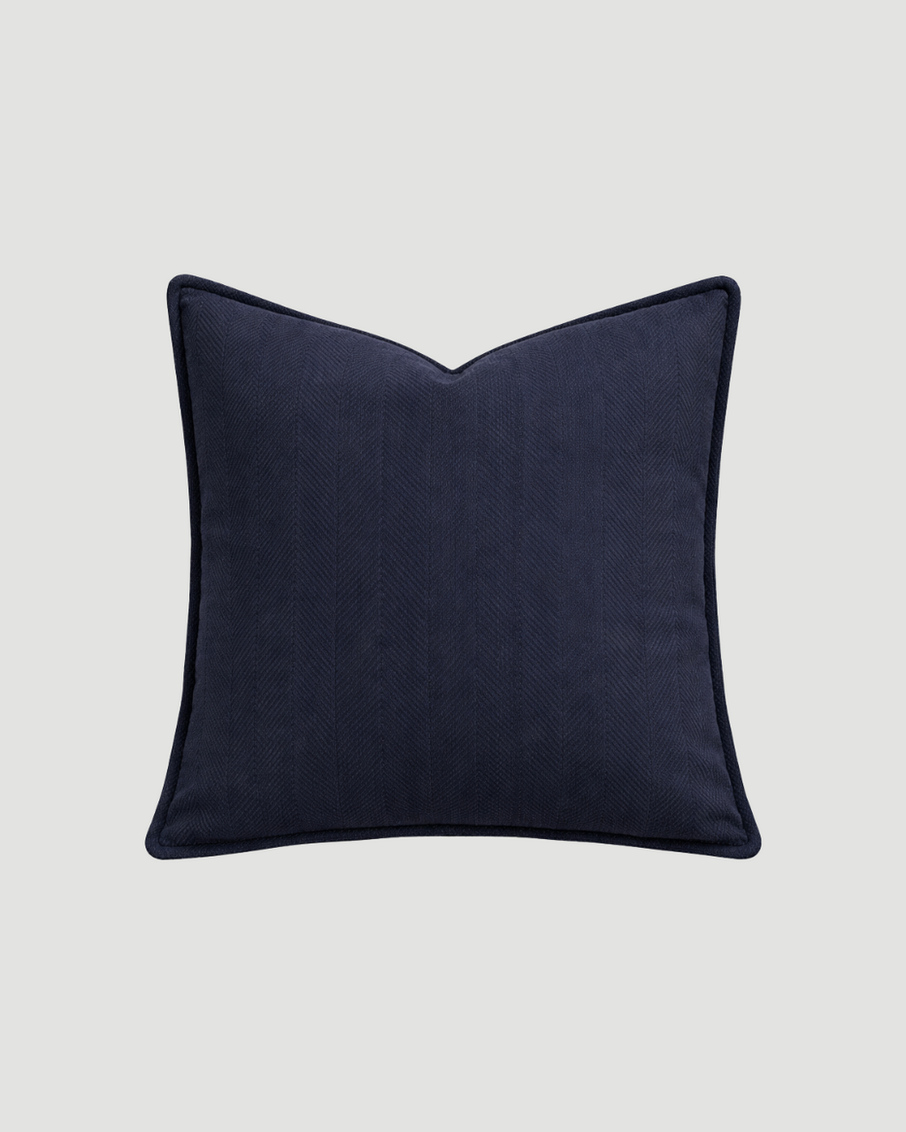 Carlisle Herringbone Cushion Cover - Navy