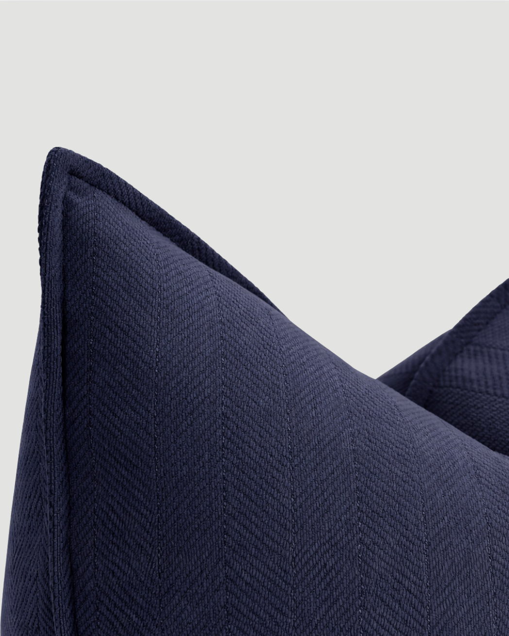 Carlisle Herringbone Cushion Cover - Navy