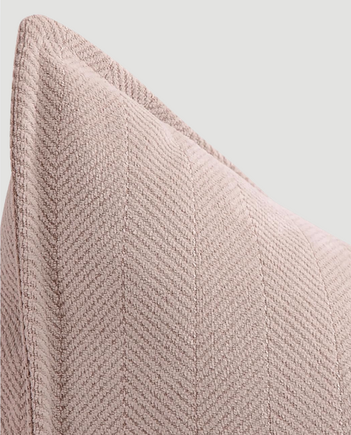 Carlisle Herringbone Cushion Cover - Dusk Pink