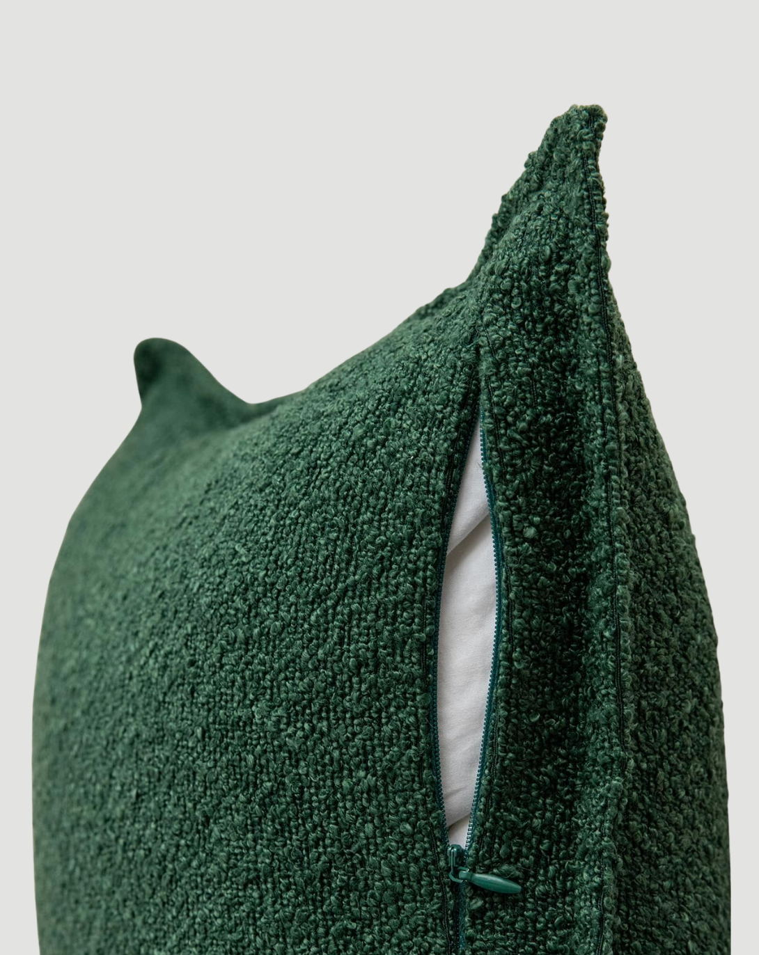 Torridge Bouclé Cushion Cover - English Green