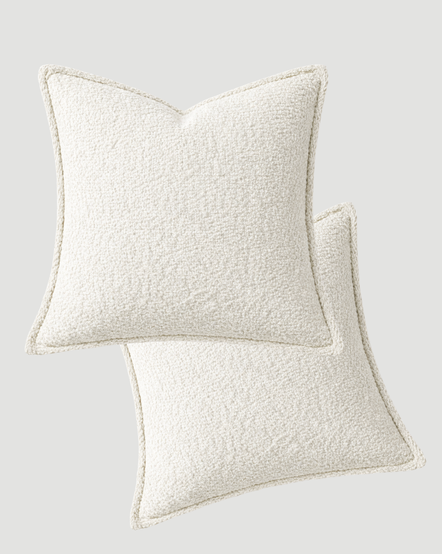 Torridge Bouclé Cushion Cover - Off White
