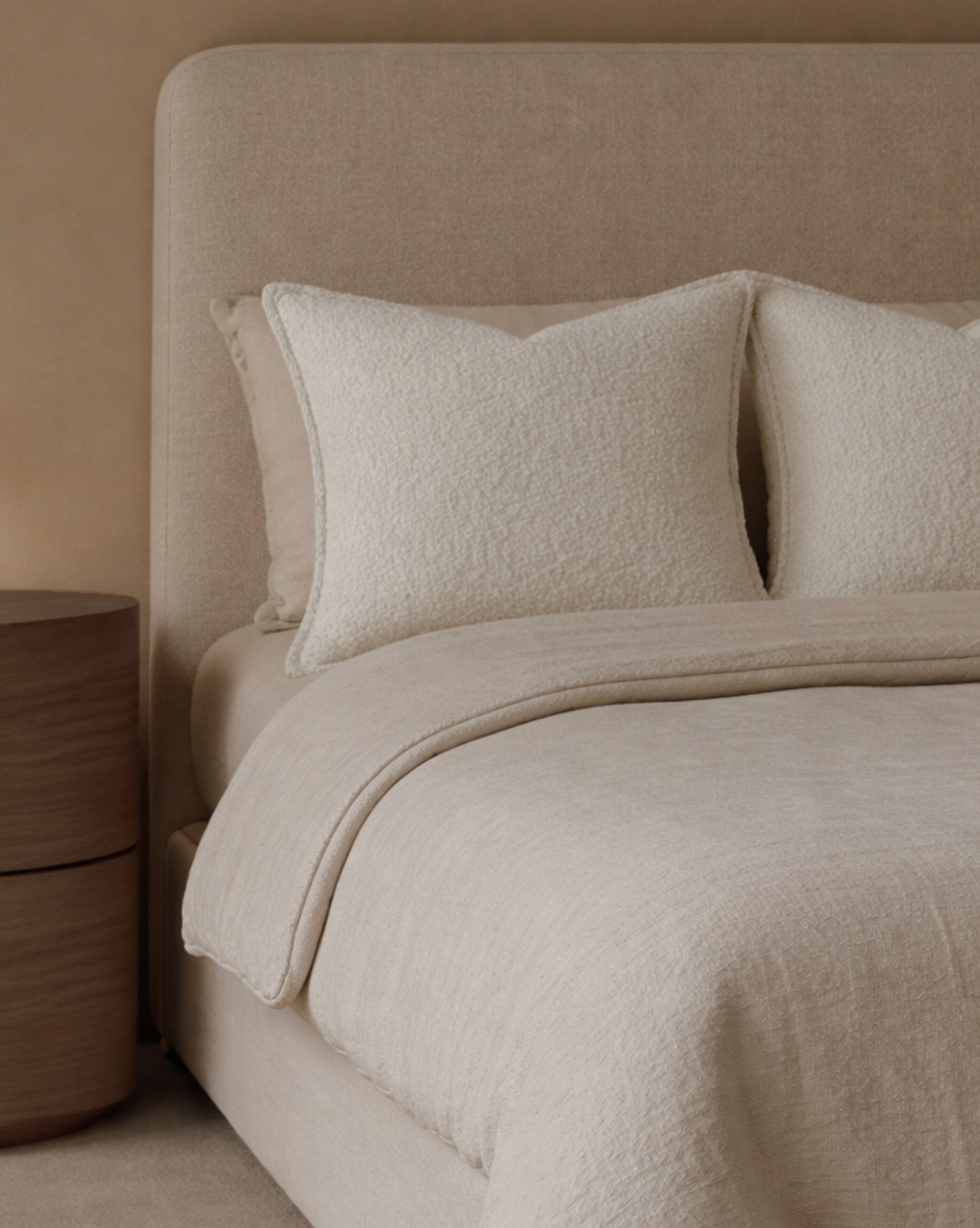 Torridge Bouclé Cushion Cover - Off White