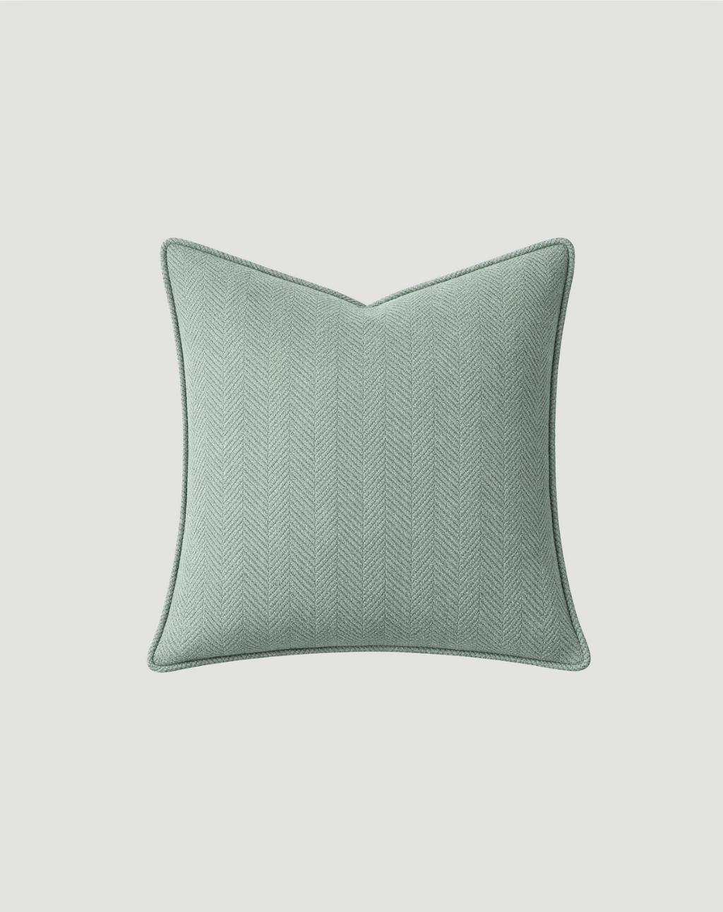 Carlisle Herringbone Cushion Cover - Sage Green