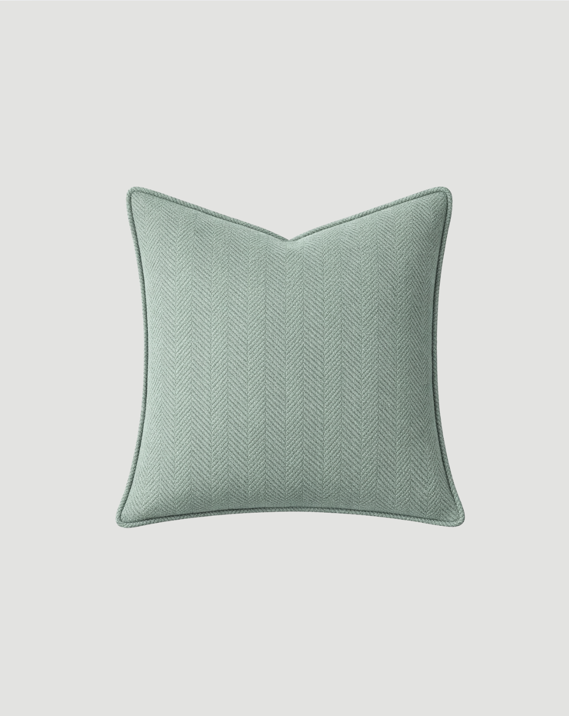 Carlisle Herringbone Cushion Cover - Sage Green