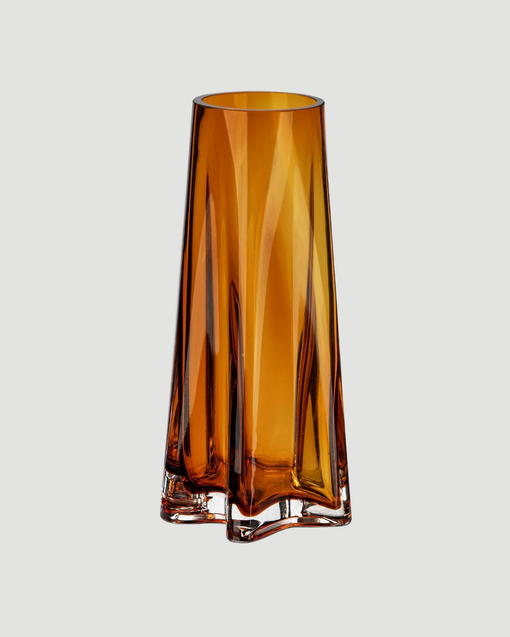 Chloe Amber Glass Vase