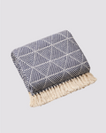 Oxford Minimal Design Throw - Navy