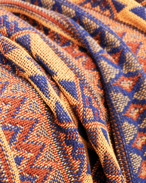 Azteca Cotton Throw - Red