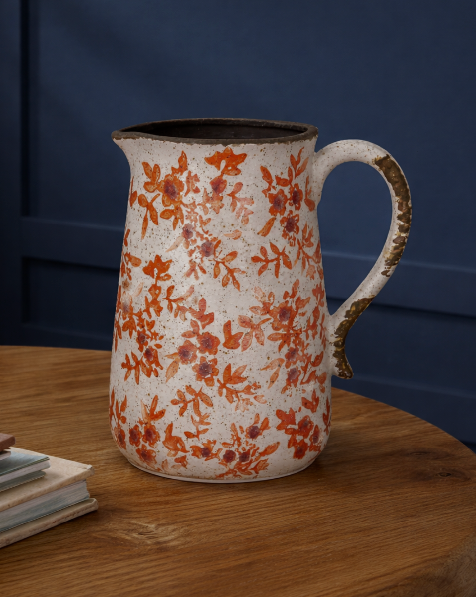 Somerset Ceramic Jug - Burn Orange