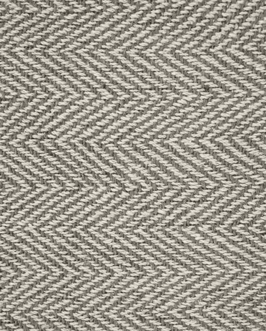 Carlisle Herringbone Cotton Throw - Beige