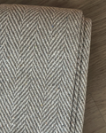 Carlisle Herringbone Cotton Throw - Beige