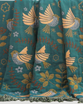 Yuna Organic Cotton throw - The Green Forest