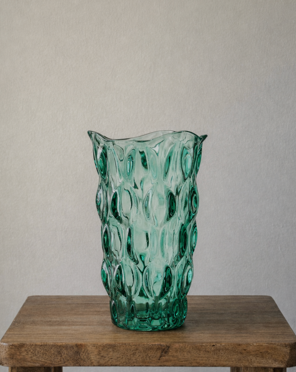 Aurielle Tall Glass Vase - Translucent Green