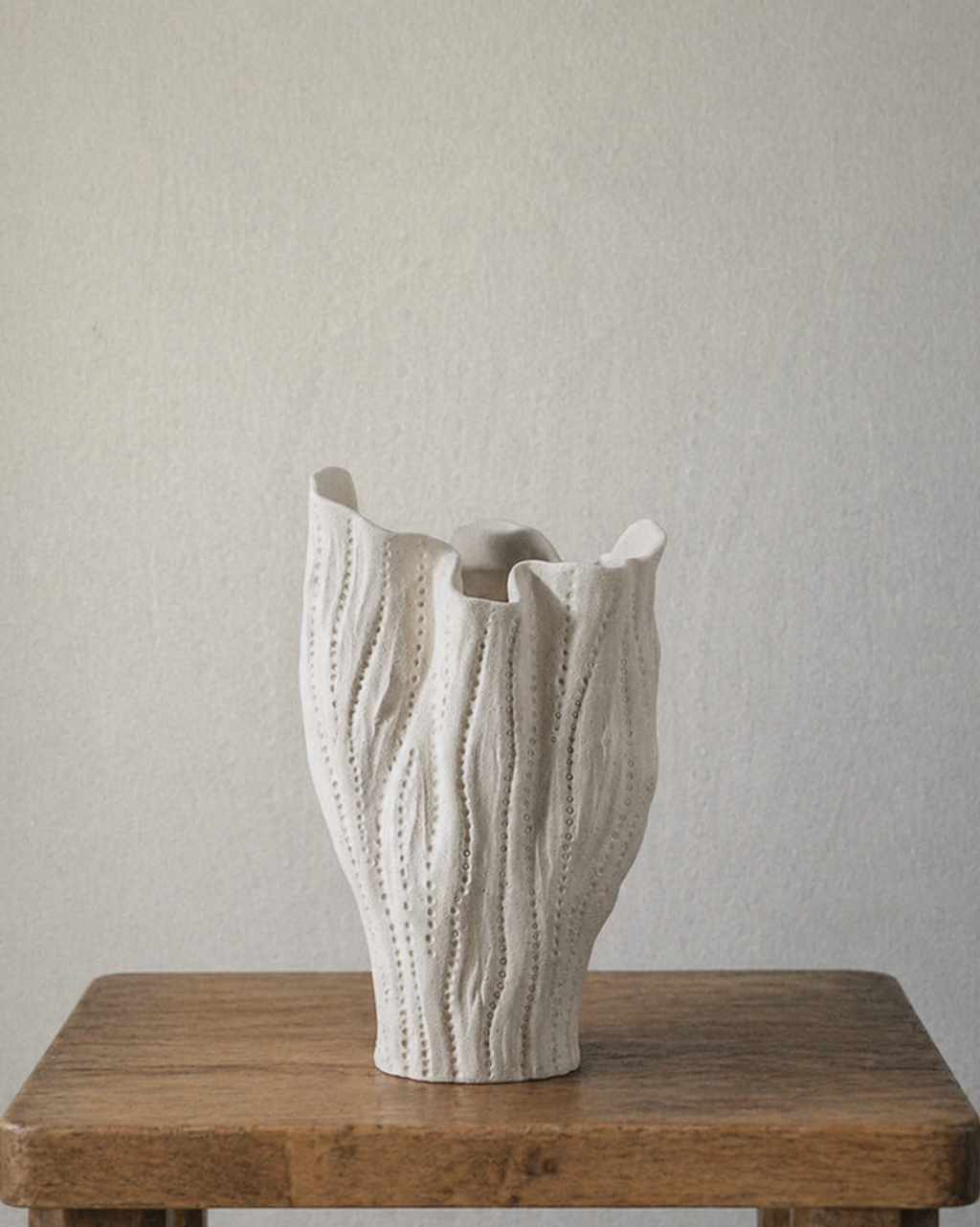 Aveline Draped Ceramic Vase