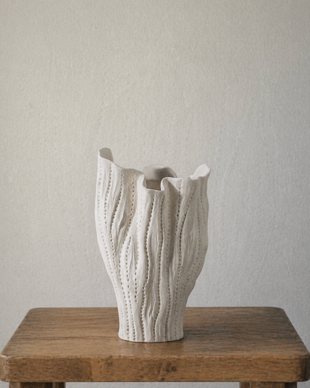 Aveline Draped Ceramic Vase
