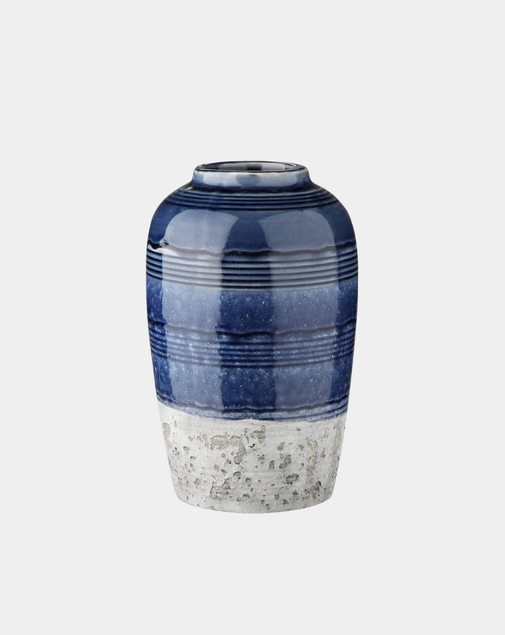Marlow Vase in Glazed Rustic Blue