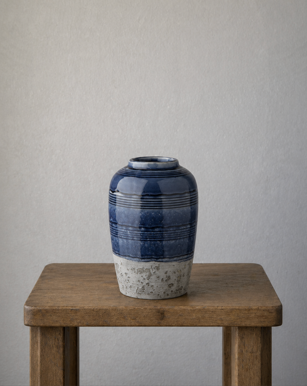 Marlow Vase in Glazed Rustic Blue