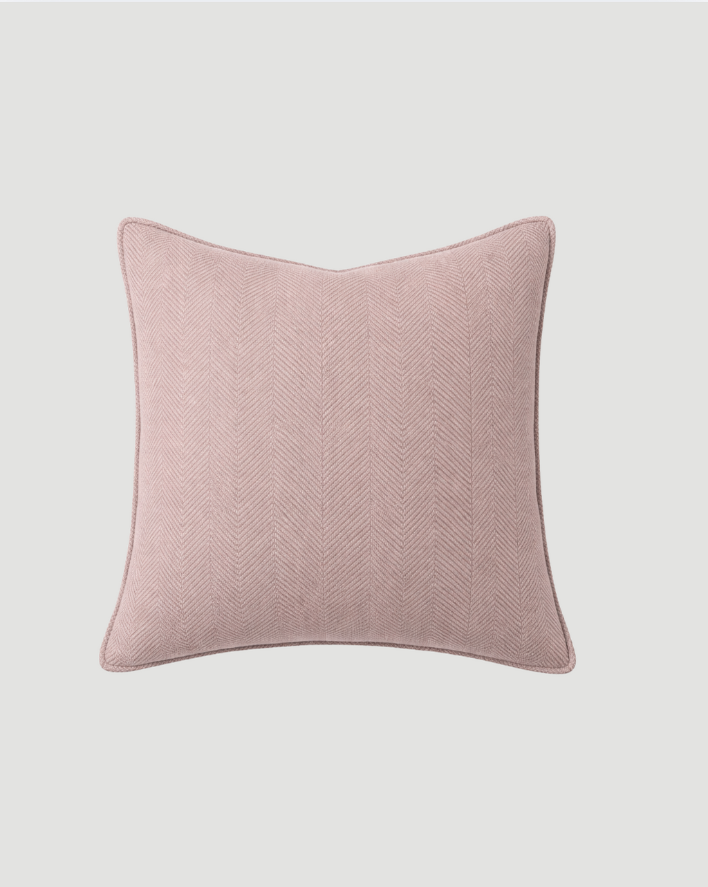 Carlisle Herringbone Cushion Cover - Dusk Pink