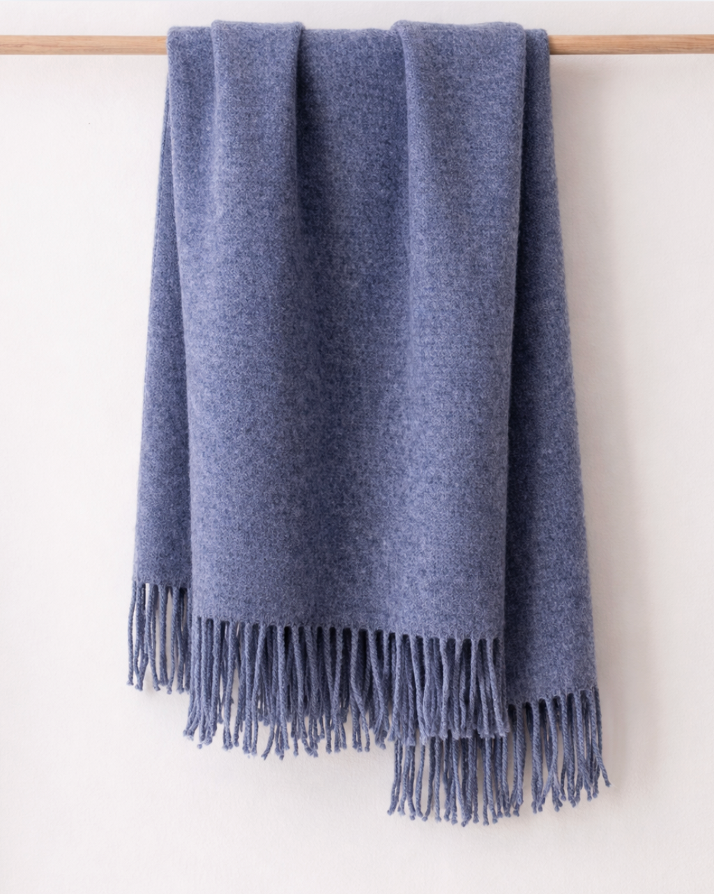Carrera Linen & Wool Throw - Blue