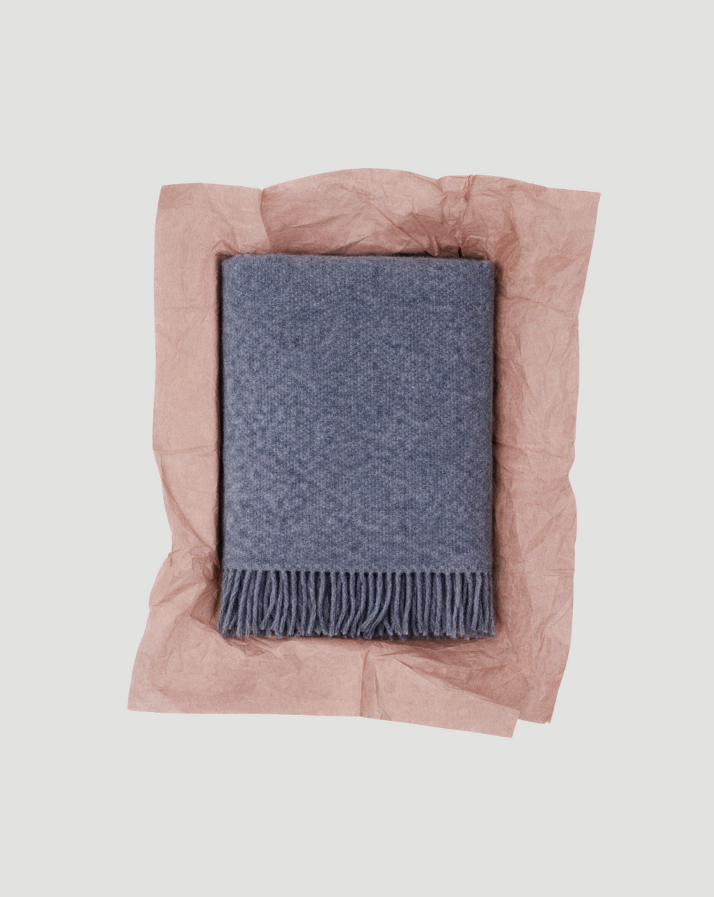 Carrera Linen & Wool Throw - Blue