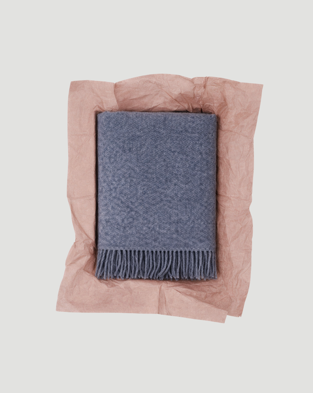 Carrera Linen & Wool Throw - Blue