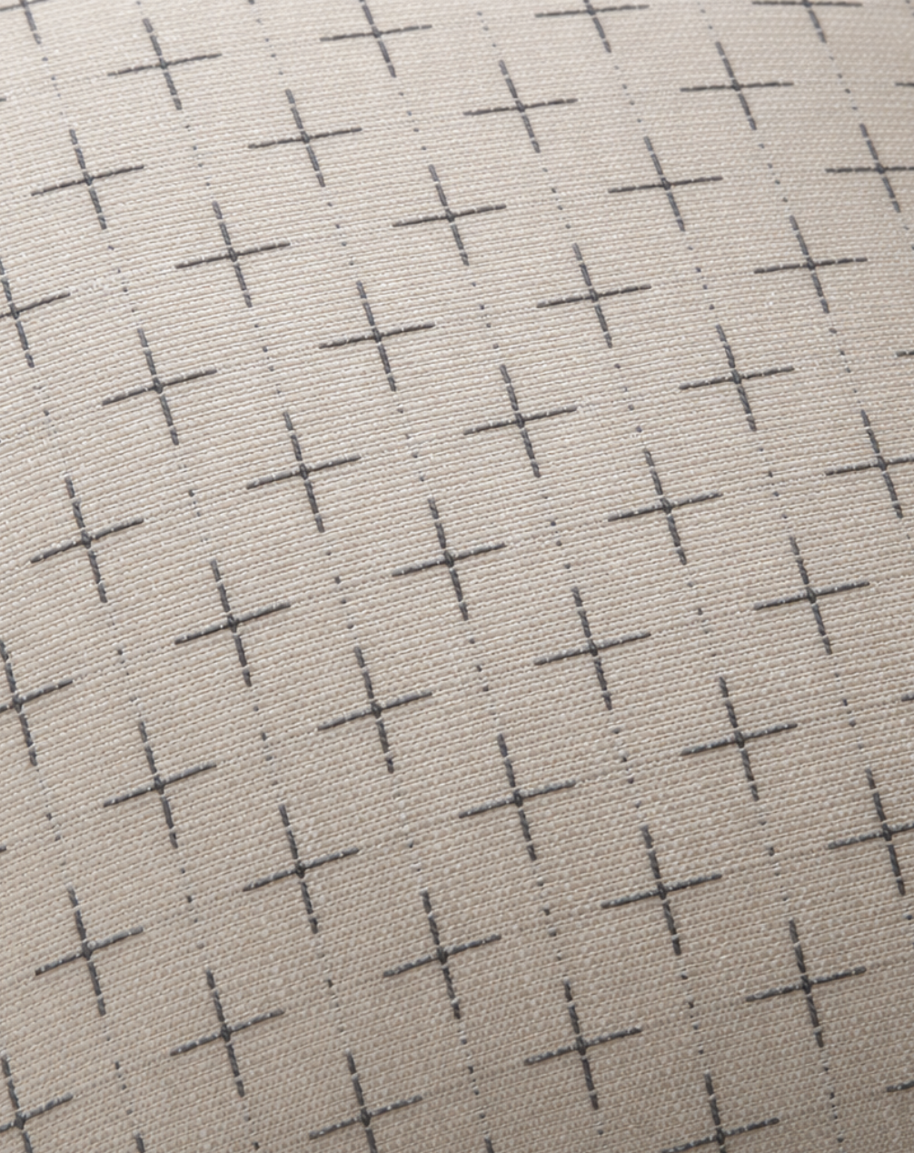 Sussex Crosses Cushion - Beige
