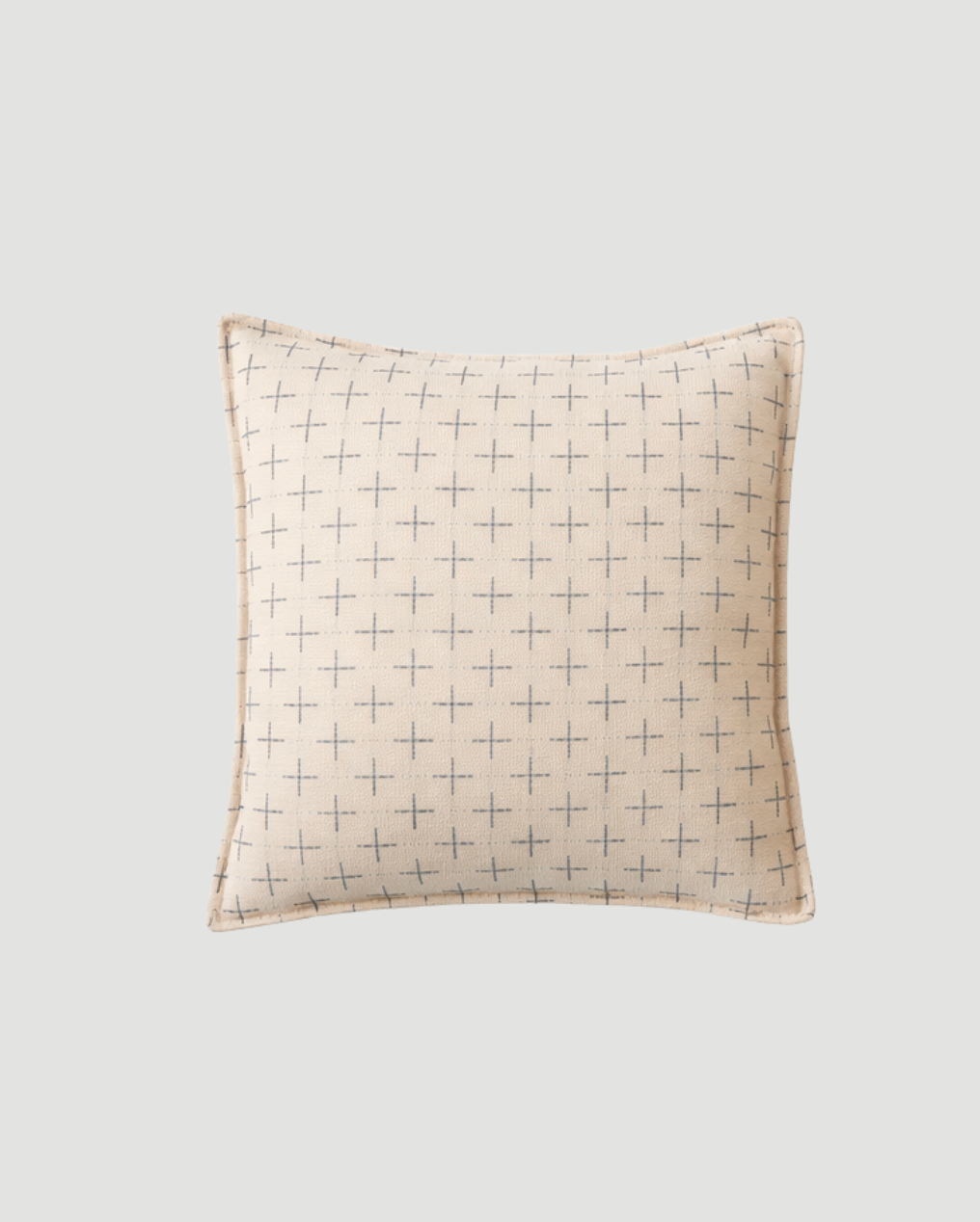 Sussex Crosses Cushion - Beige