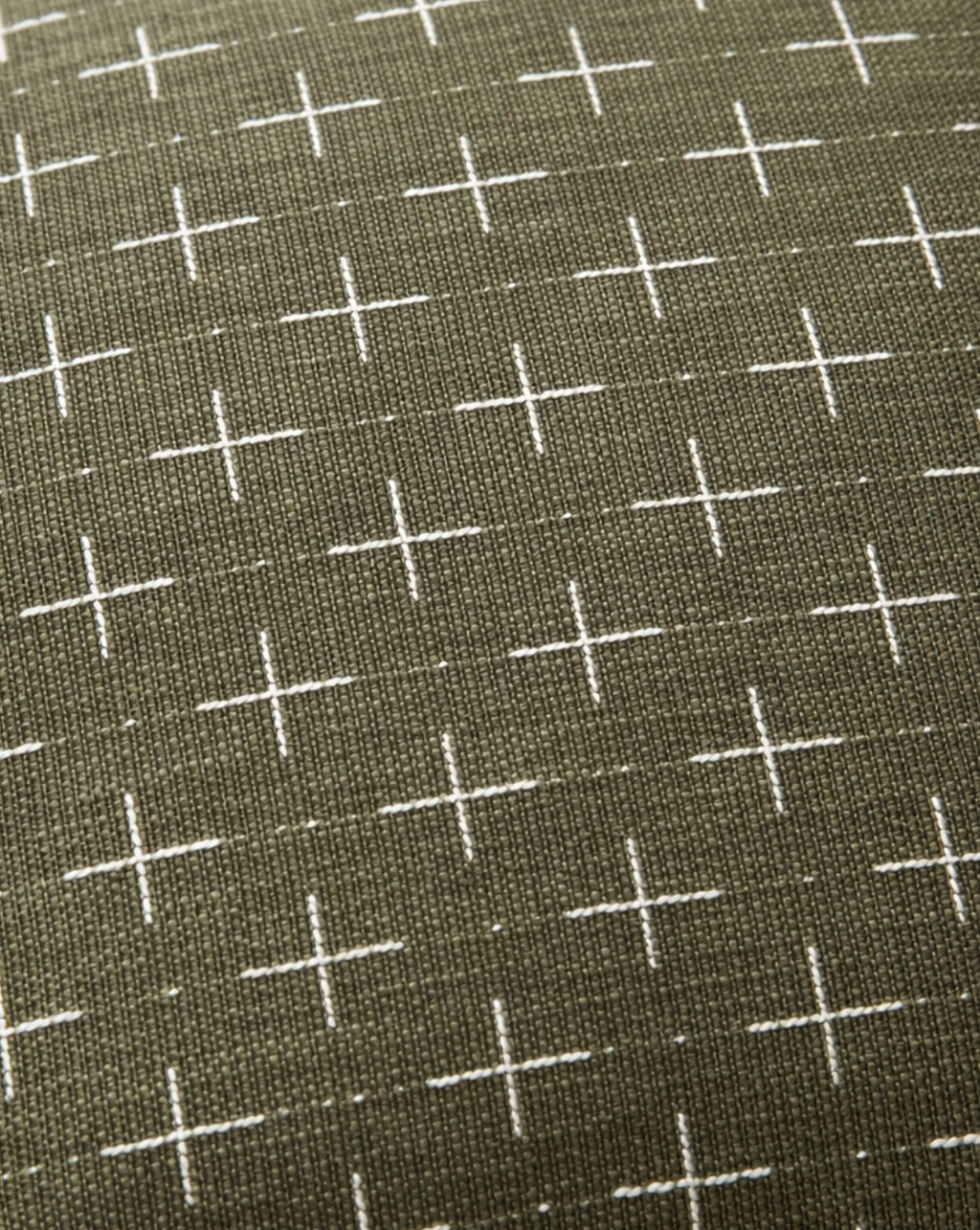 Sussex Crosses Cushion - Green