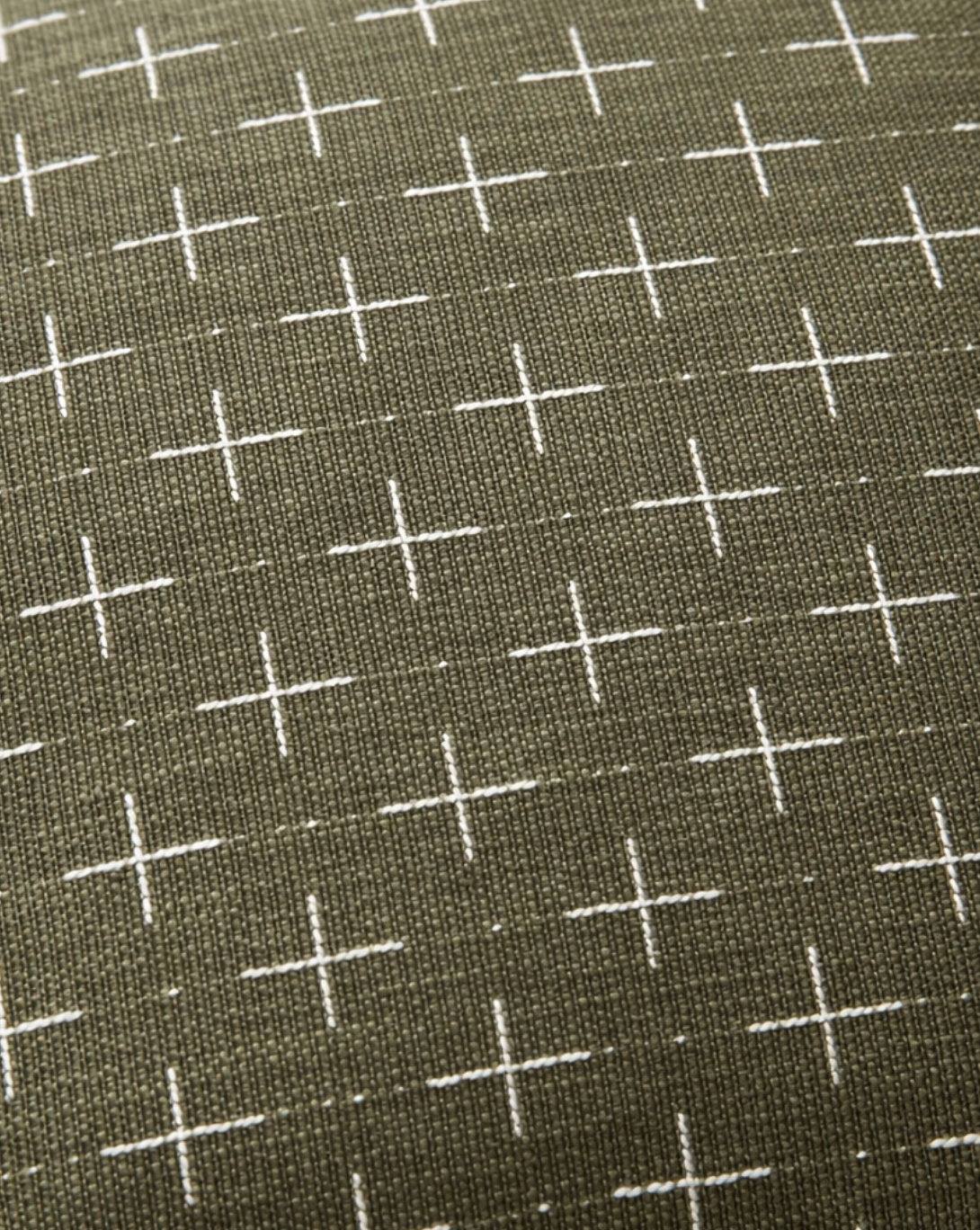 Sussex Crosses Cushion - Green