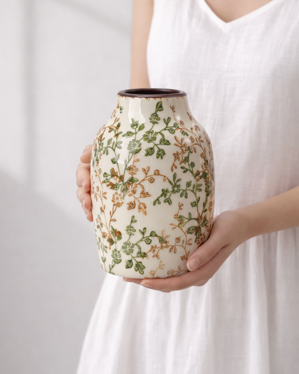 Yuna Tall Ceramic Vase