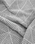 Oxford Minimal Design Throw - Silver
