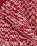 Carlisle Herringbone Cotton Throw - Red