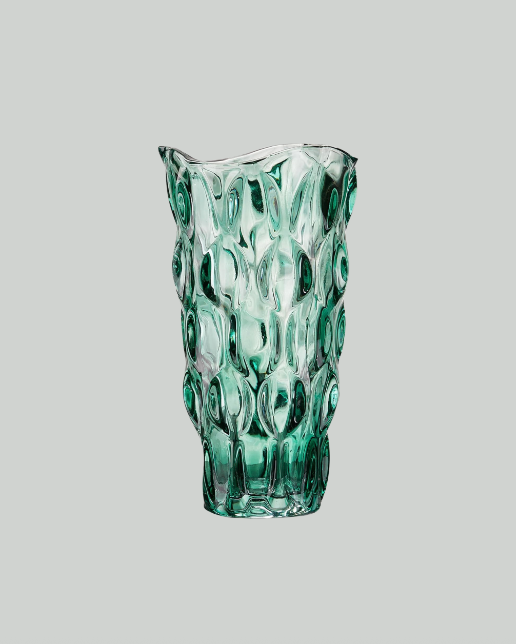 Aurielle Tall Glass Vase - Translucent Green