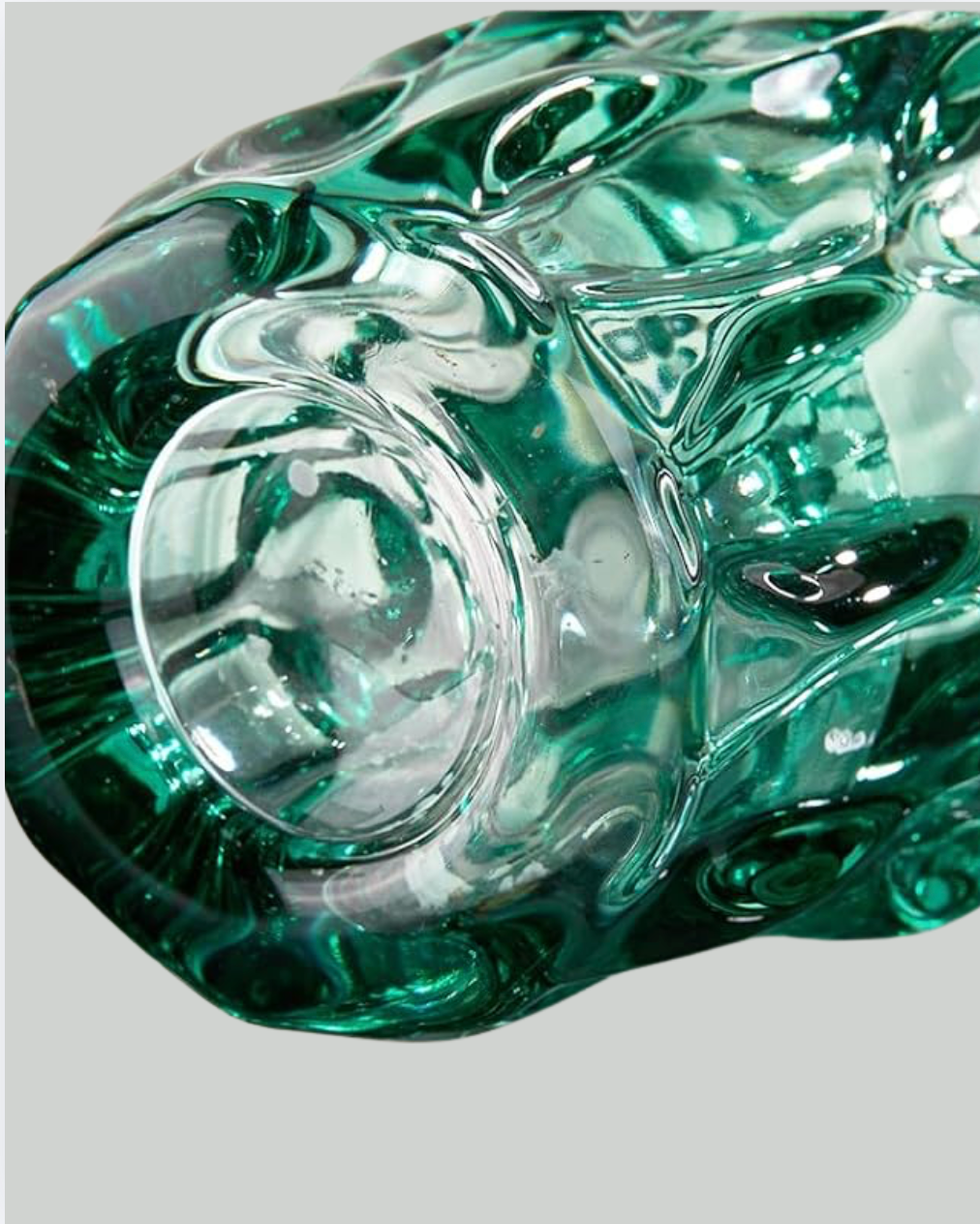 Aurielle Tall Glass Vase - Translucent Green